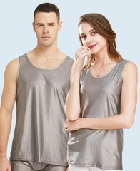 EMF Shielding Anti-Radiation 100% Pure Silver Fiber A-Shirt Tank Top Women Men