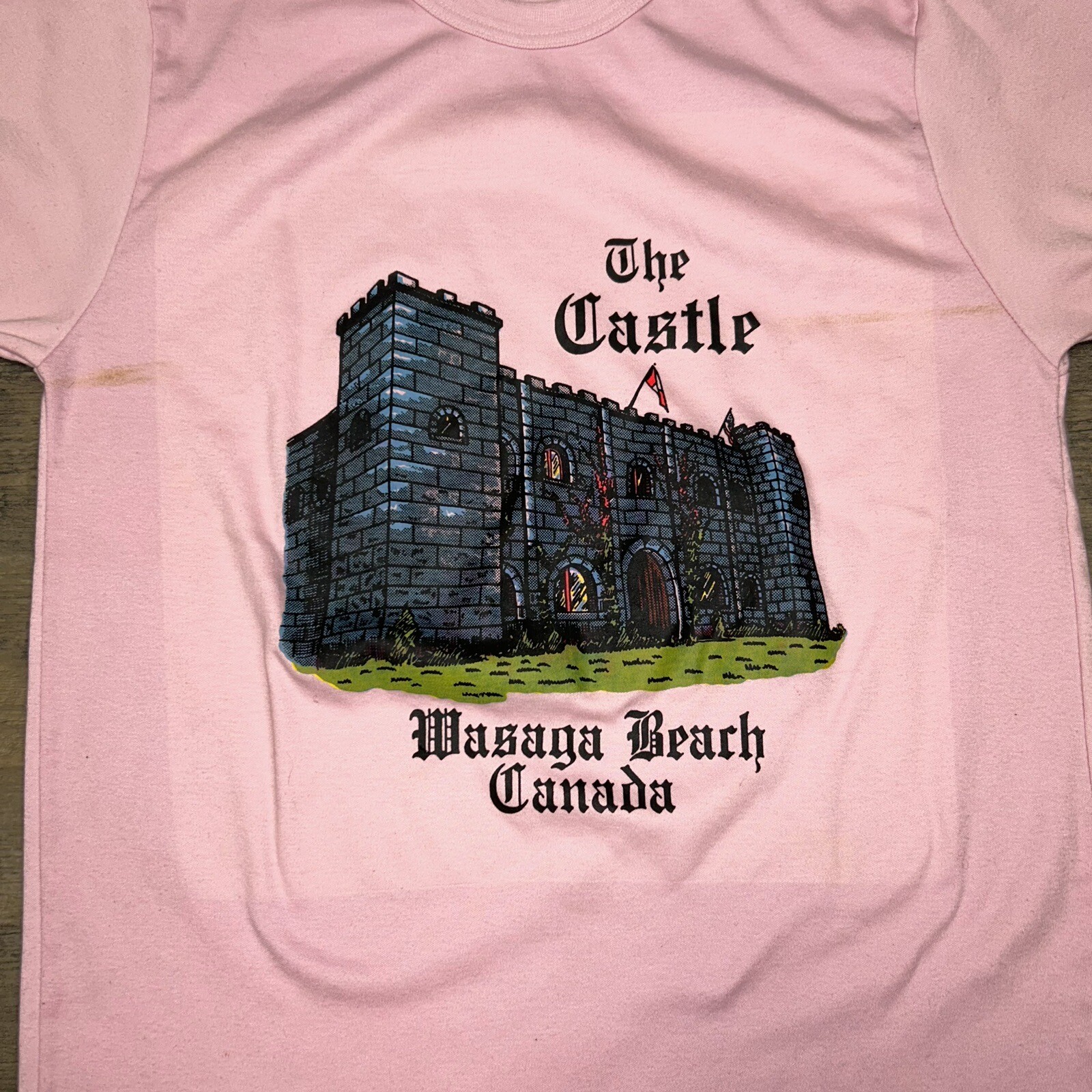 Vintage McLean Deluxe Graphic T Shirt Size XL The Castle Wasaga Beach, Canada gallery