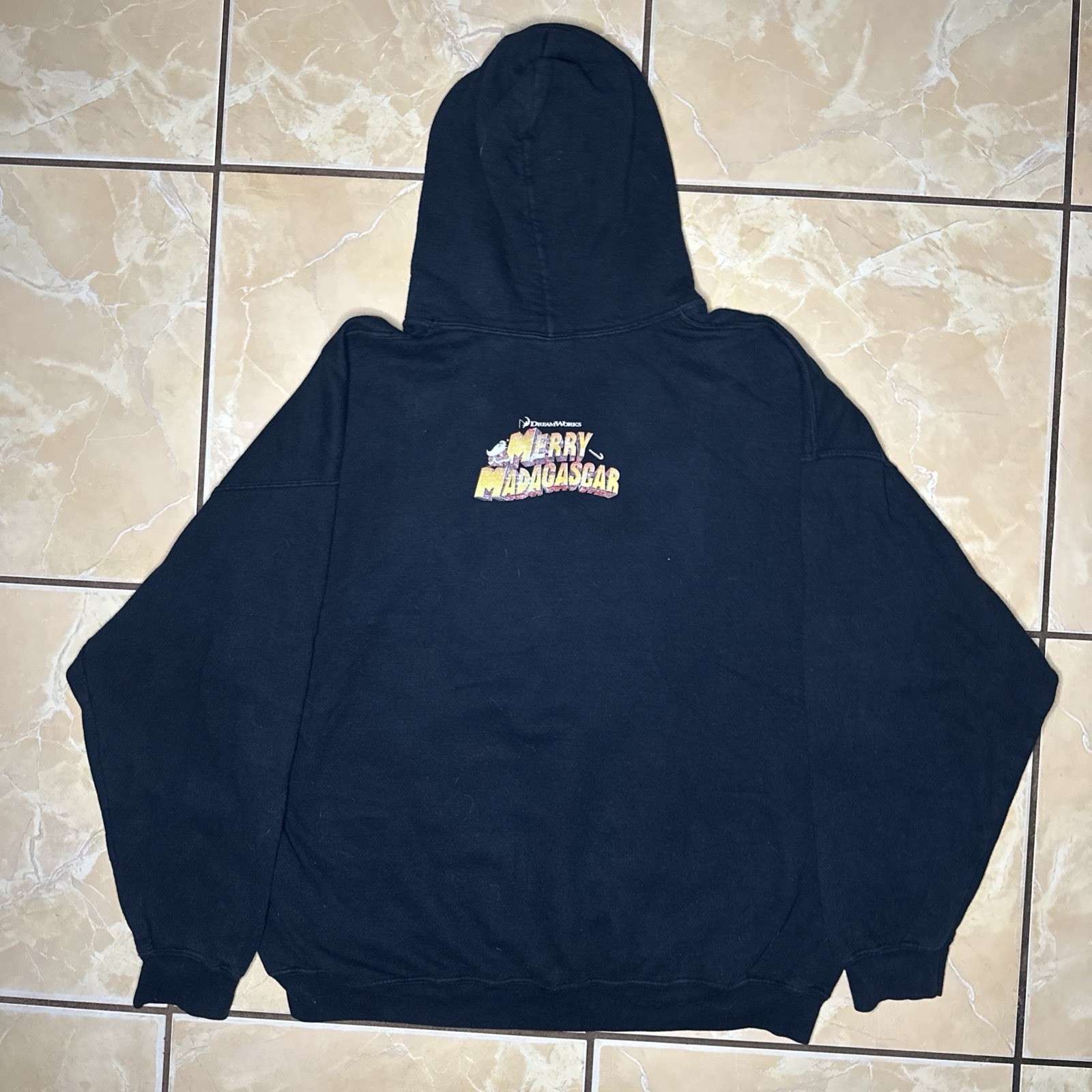Vtg Merry Madagascar Promotional Hoodie 2012 Gaylord Dreamworks Men’s XXL gallery