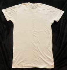 Sears Mens Store Vintage Plain White T Shirt Blank 100% Combed Cotton Large Tall