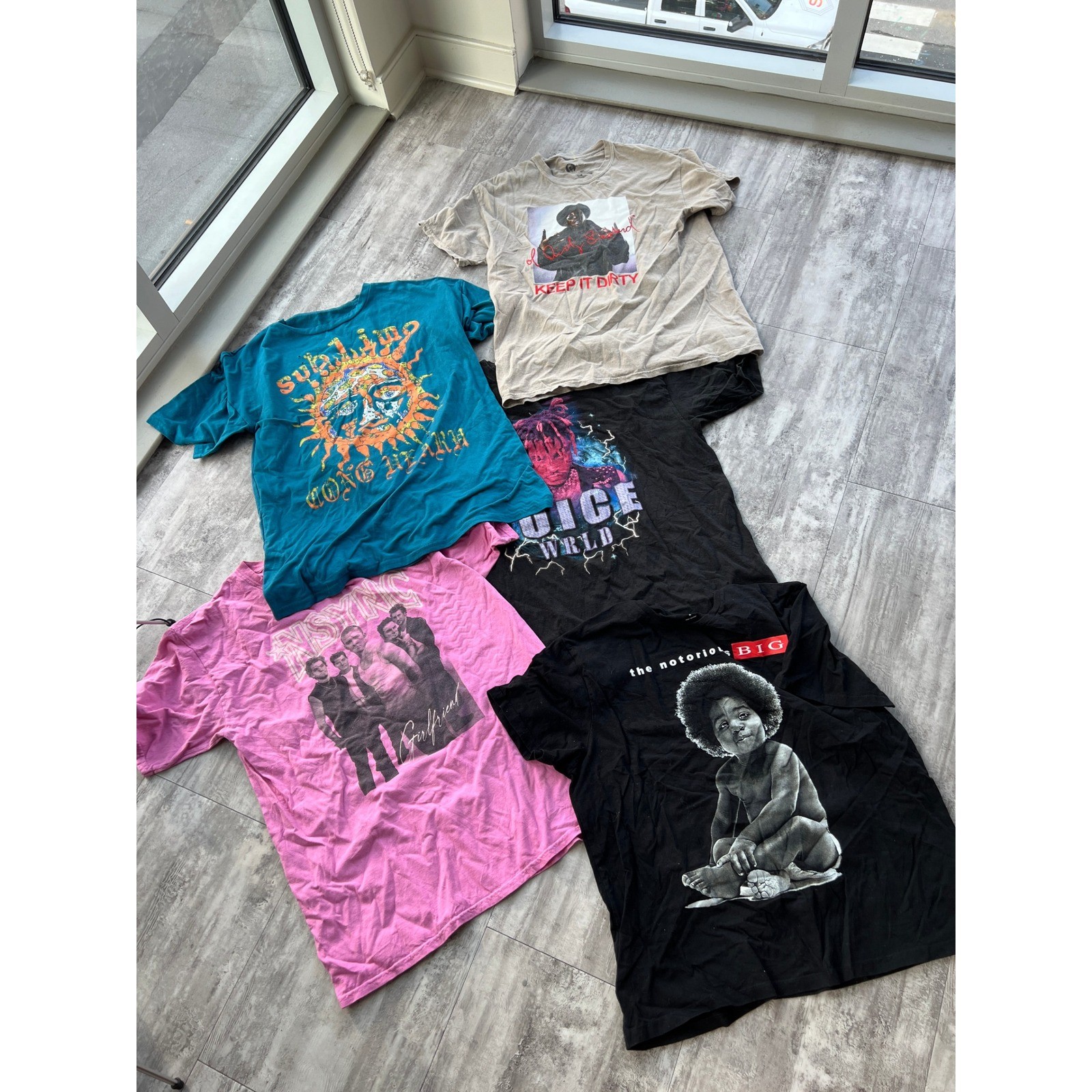 Bulk Lot 25 Graphic Band Tees Nirvana Led Zeppelin Rolling Stones Rap Rock gallery