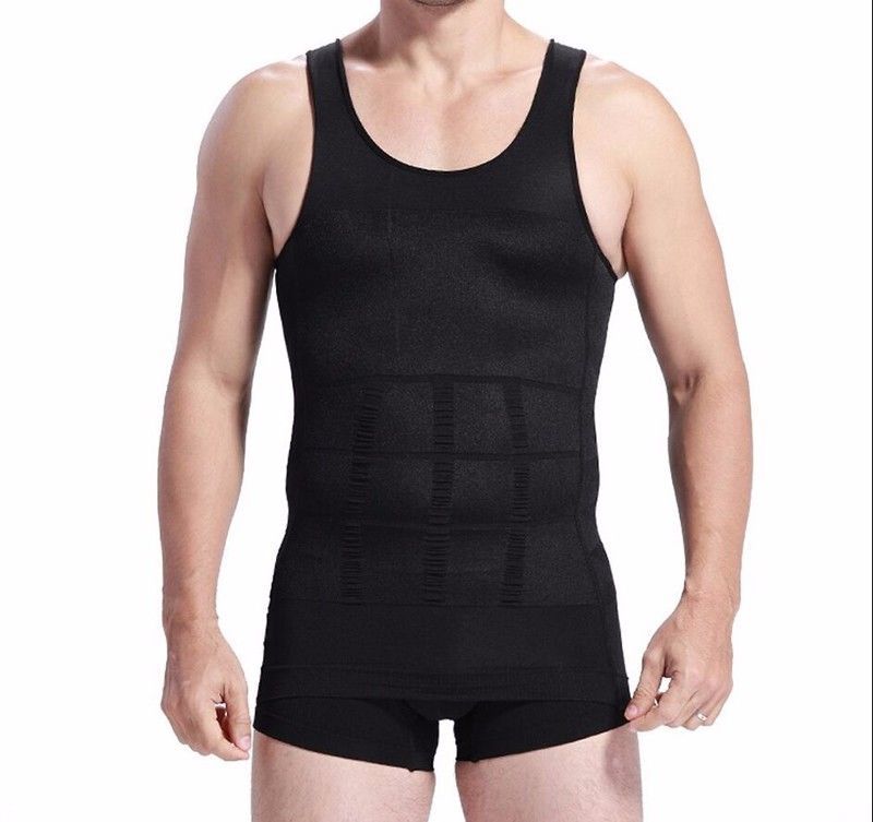 Men Top Slimming Shirt Body Shaper Vest Compression Corsets Undershirt Shapewear gallery