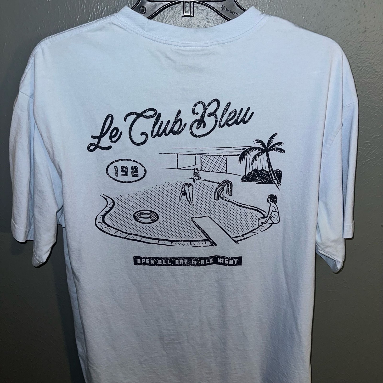 H&M Loose Fit Le Club Bleu Graphic T-Shirt gallery