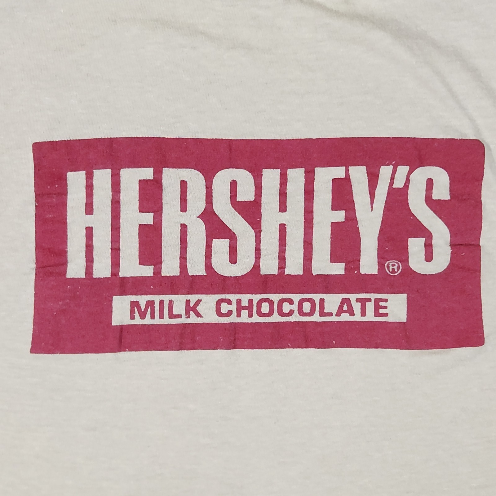 Vintage Hersheys T Shirt Mens Large Chocolate Bar Logo Distressed 70s gallery