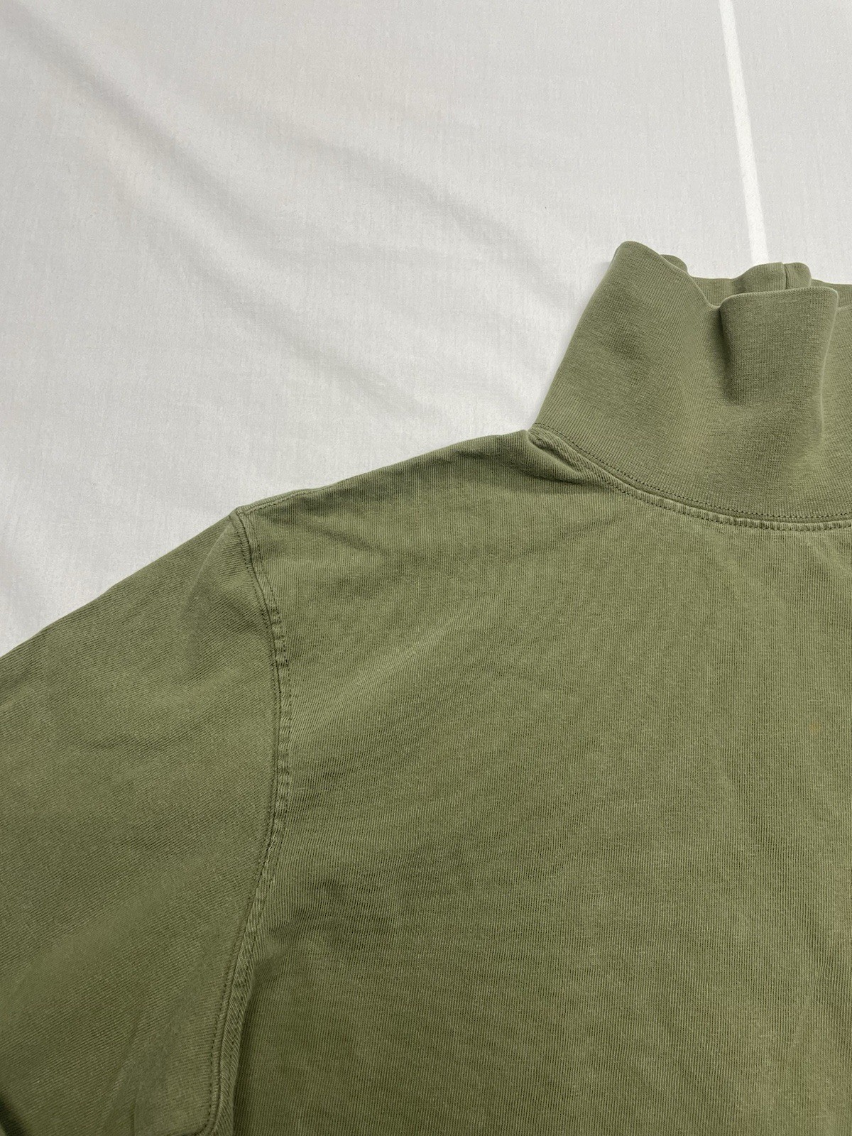 Carhartt Mens Army Green Turtleneck Long Sleeve Shirt Relaxed Fit Large gallery