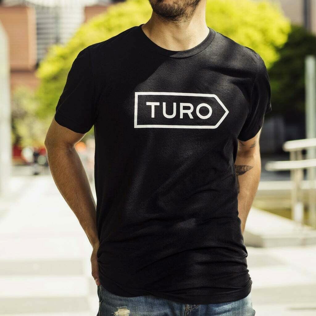 Black Turo T Shirt Made In The United States Size Large Cotton Poly 100% Recycle gallery
