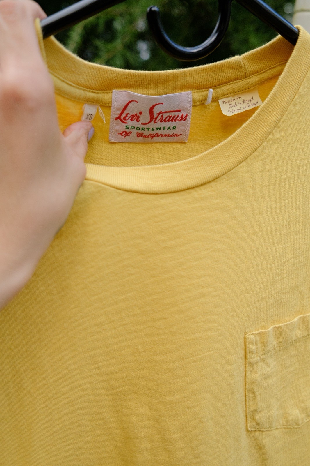 LVC 50s Sportswear T-Shirt XS Levi's Vintage Clothing Yellow Single Stitch gallery