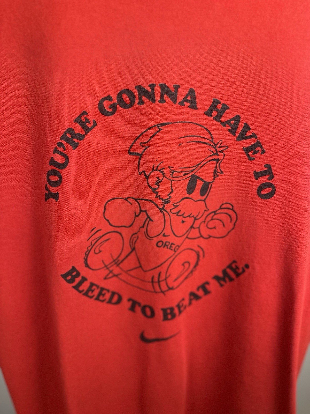 Steve Prefontaine Famous Quote Nike Graphic T-Shirt Men’s Small Center Swoosh gallery