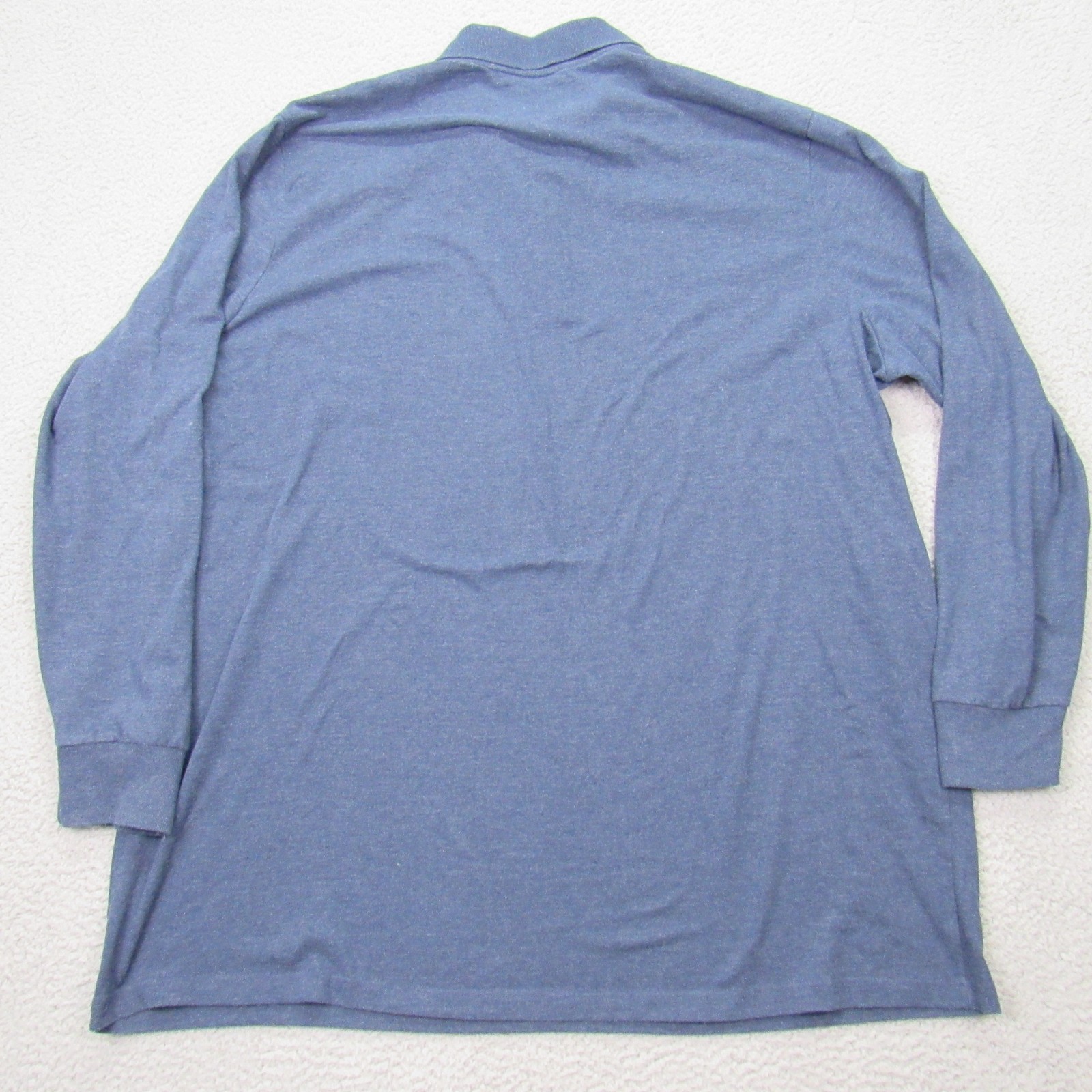 Foundry Men's 5XLT Casual Long Sleeve Polo T-Shirt Blue gallery
