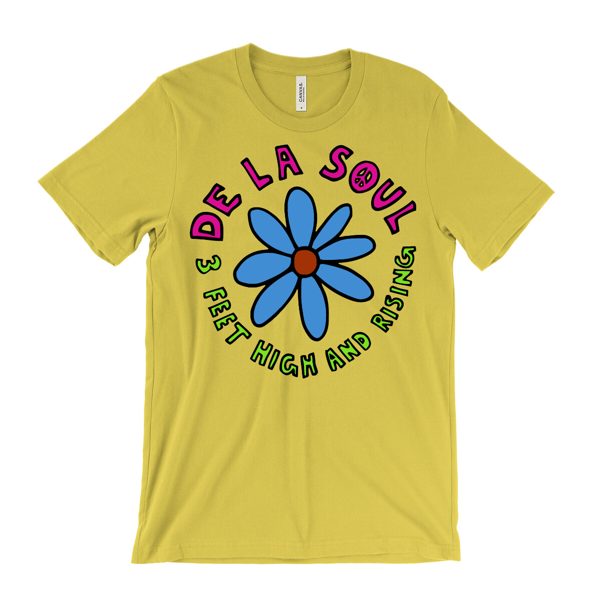 De La Soul T Shirt - 3 Feet High and Rising - Flower vntg 80s 90s boom bap dove gallery