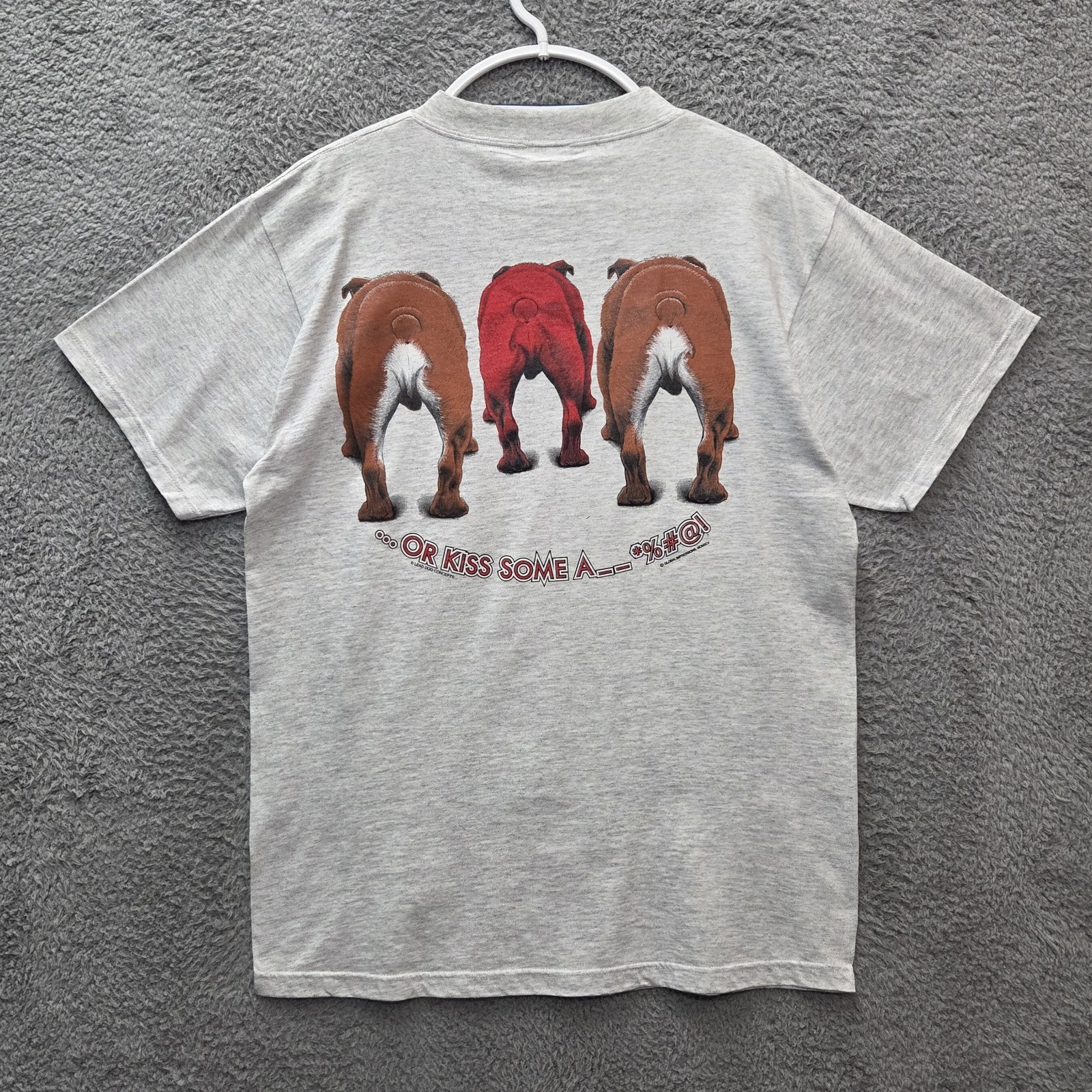 Vintage Size L 1990s Bulldog Be The Lead Dog T Shirt Lead Dog Concepts Tultex gallery