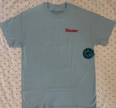THUNDER SCREAMING SKULL REDUX SHORT SLEEVE T-SHIRT (LIGHT BLUE/RED/BLACK) MD