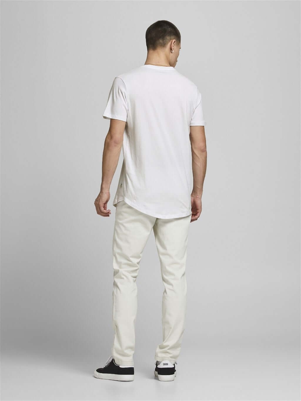 Jack & Jones 5 Pack JJENOA 100% Cotton Crew Neck T-Shirts - White/Navy/Black/Oli gallery