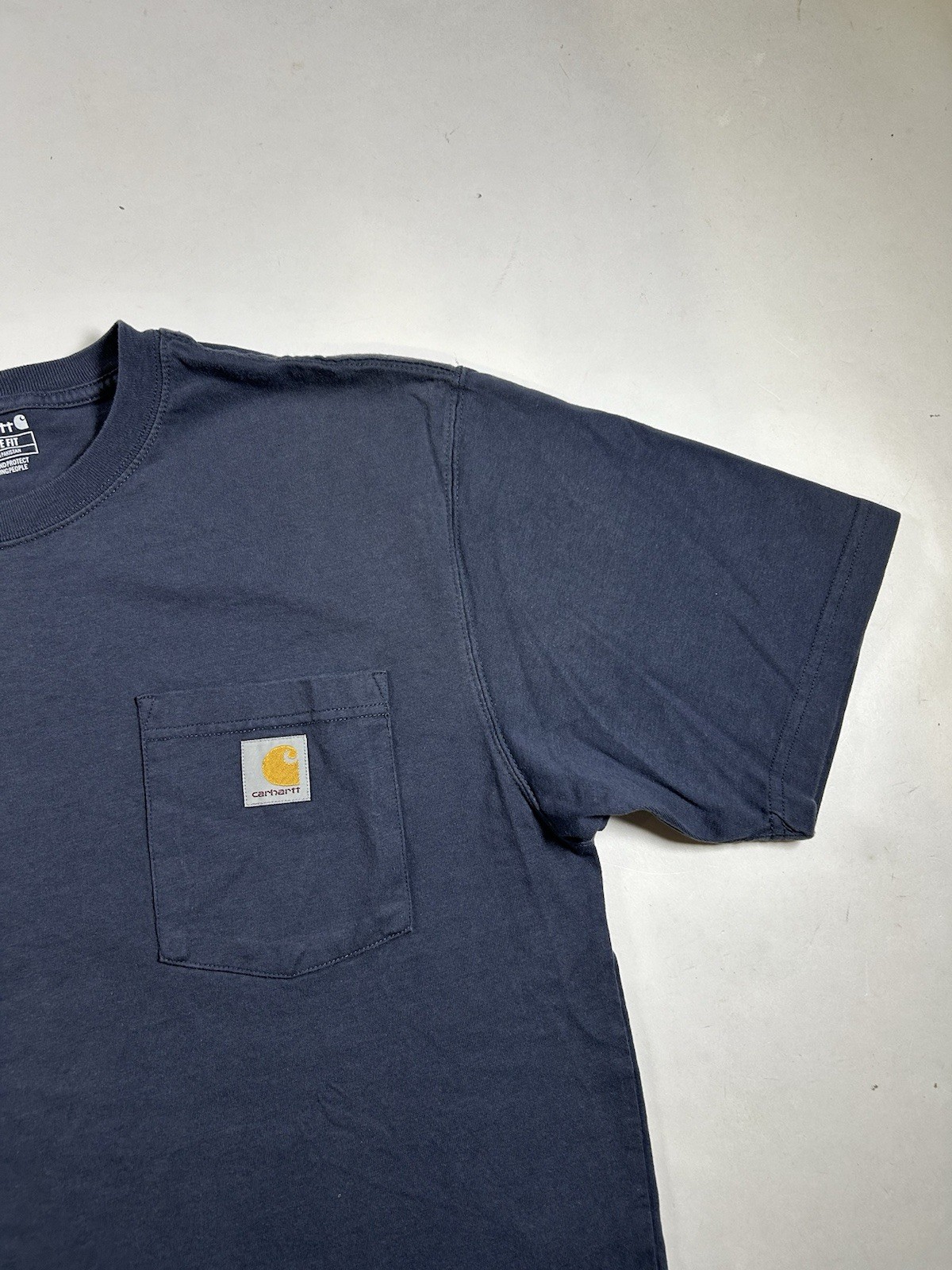 Carhartt Pocket T Shirt Mens Medium Blue Workwear Loose Fit Spring 2025 gallery