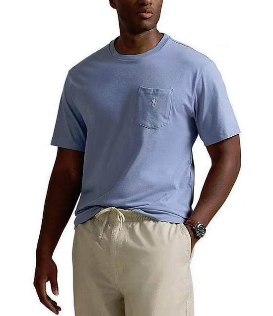 Polo Ralph Lauren Big & Tall Mens t-shirt Pony Logo 2XB 3XB 4XB Blue Orange Blk gallery