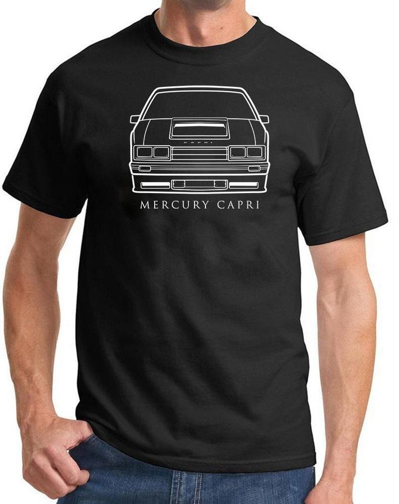 1982-86 Mercury Capri RS Classic Front End Design Tshirt NEW Colors