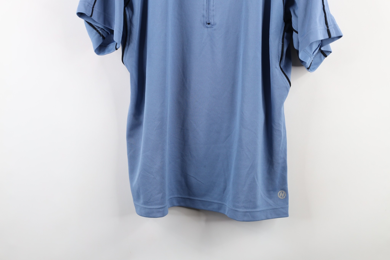 Vintage Nashbar Mens XL Knit Short Sleeve Half Zip Bicycle Cycling Jersey Shirt gallery