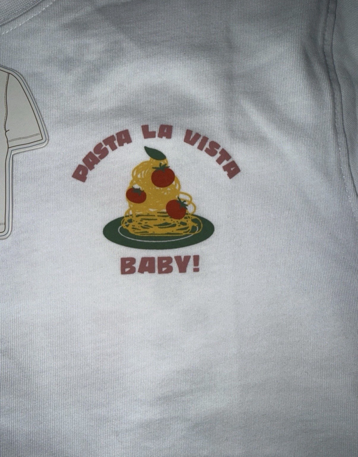 graphic t-shirt, mens, pasta la vista print gallery