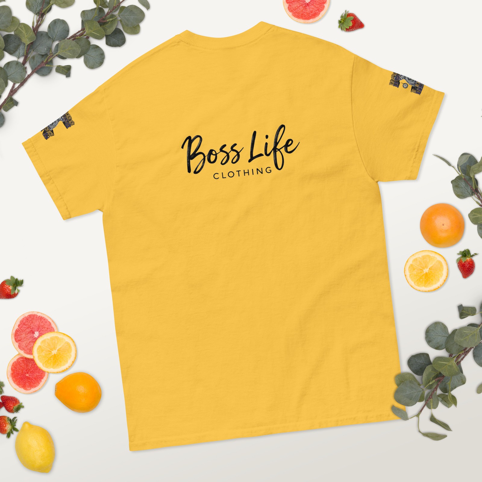 Boss Life african money back signature embroisery sleeve Unisex classic tee gallery