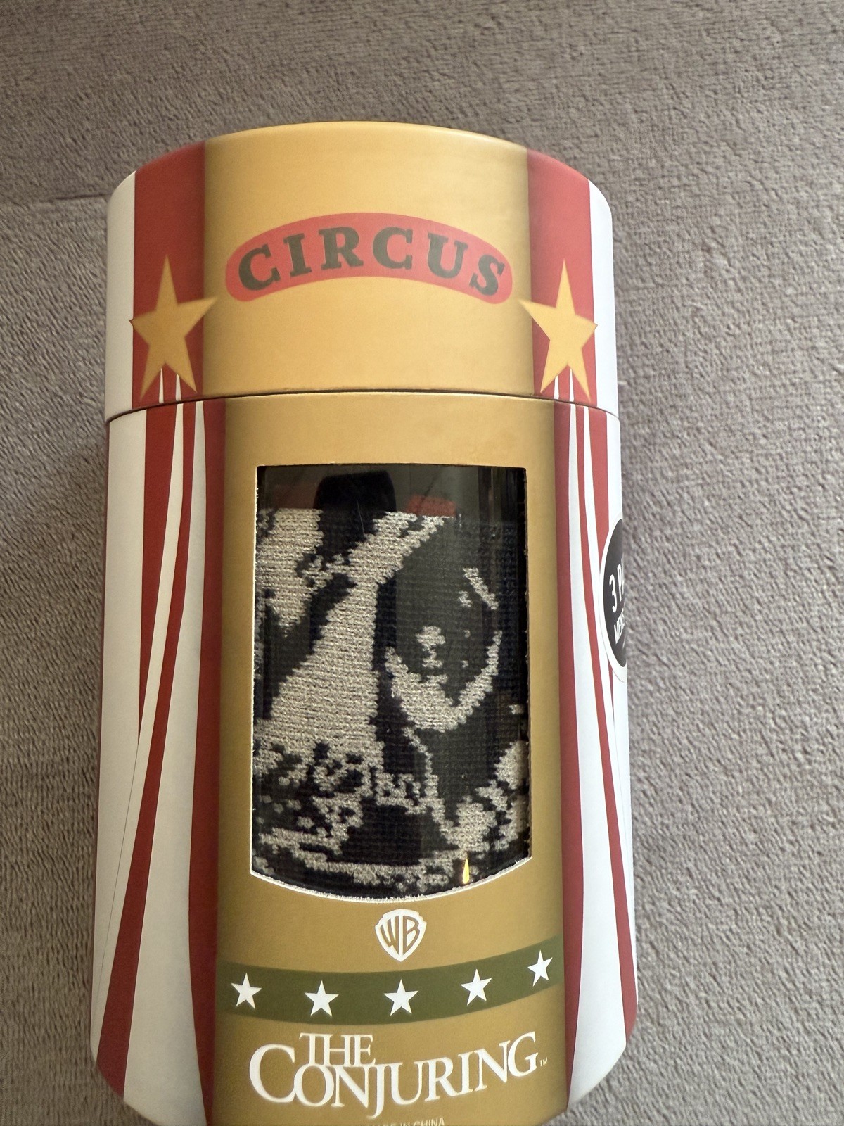 The Conjuring Horror 3 Pack Men’s Crew Socks Size 10-13 Circus
