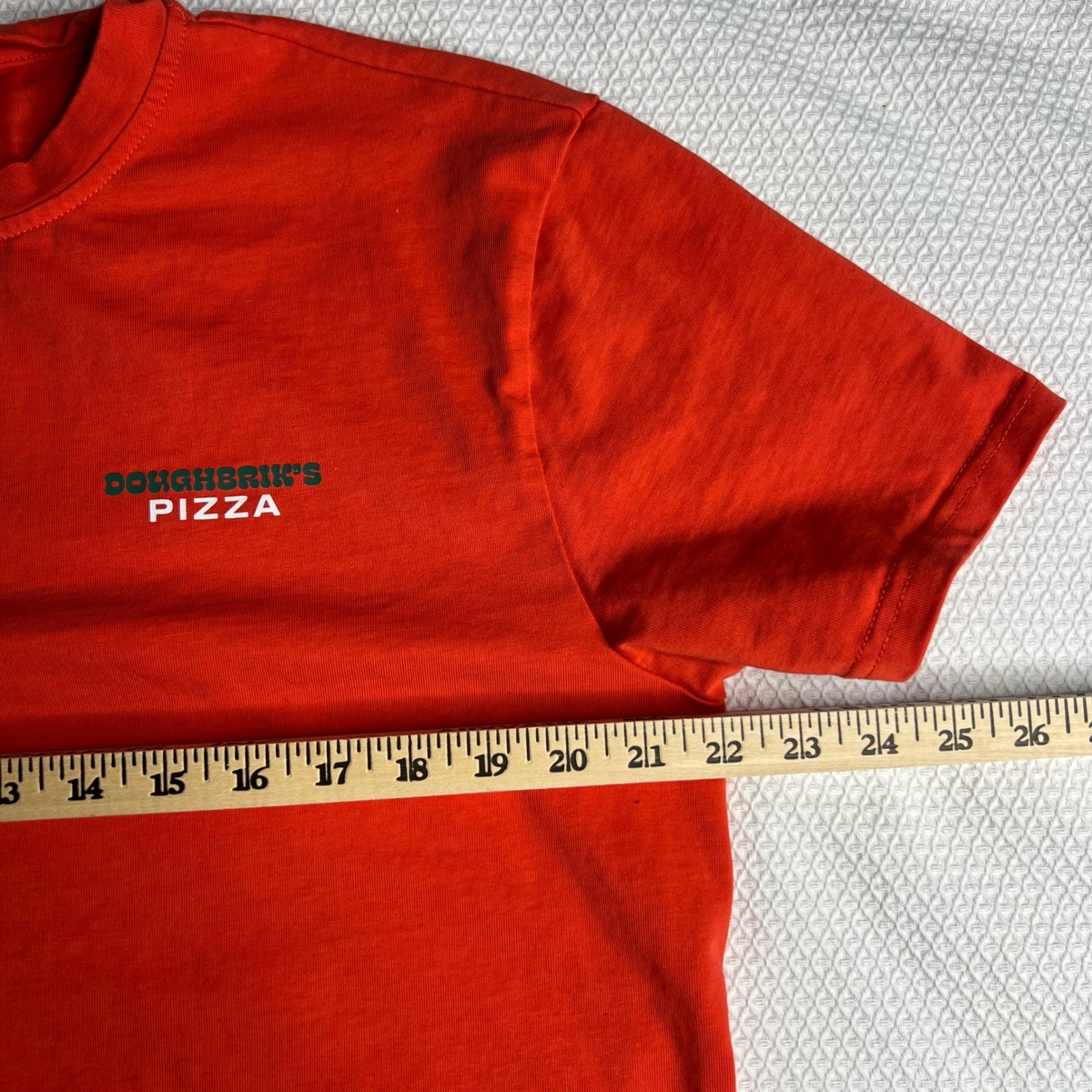 Doughbrik's Pizza Mens Graphic T Shirt Sz Large Crewneck Short Sleeve Hollywood gallery