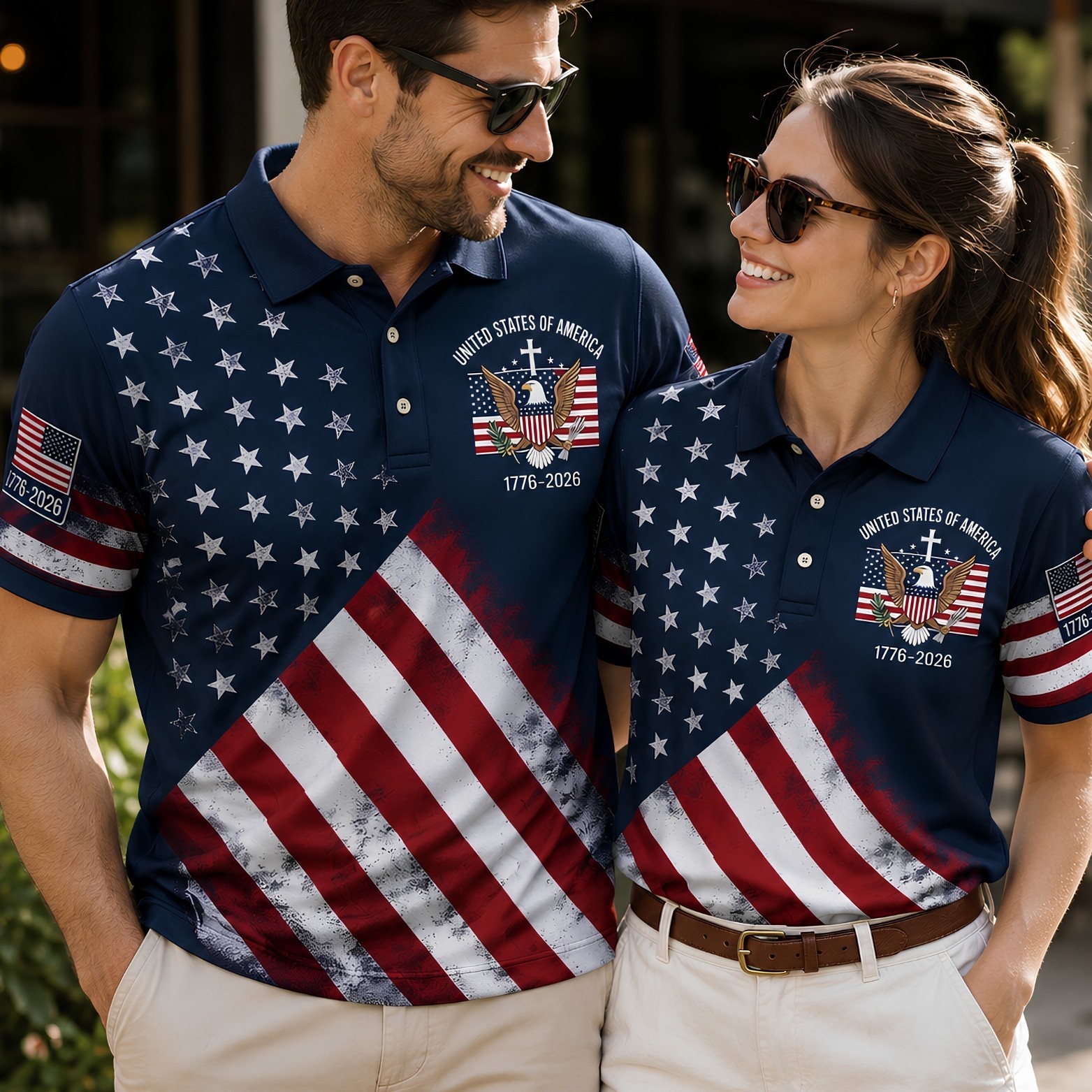 250th Anniversary Patriotic Polo Mens United States Of America 1776-2026 (S-5XL) gallery