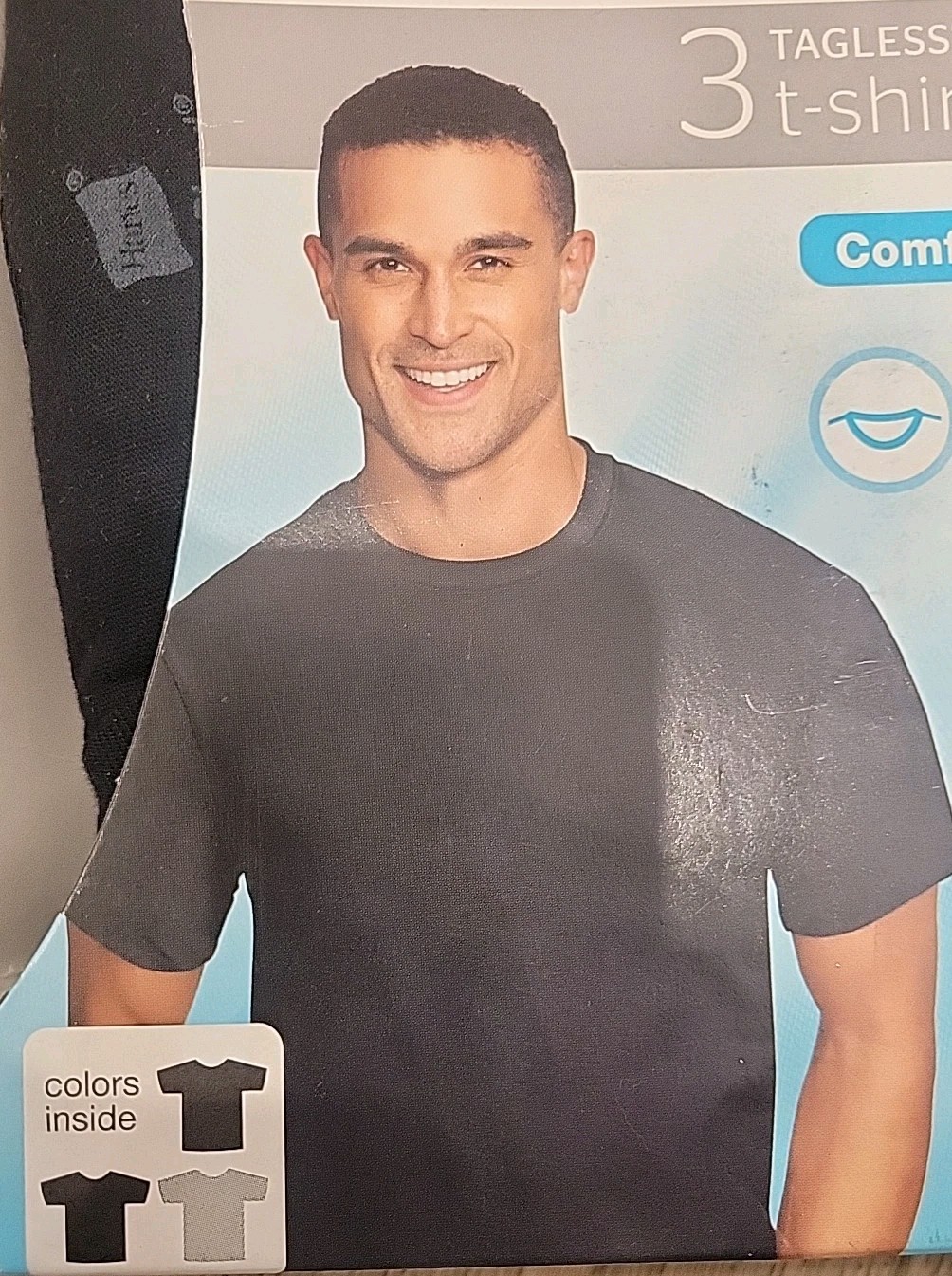 Hanes Men Crew neck T-Shirt 3-Pack ComfortSoft 100% Cotton Heavyweight Tee Plain gallery