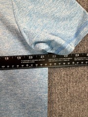 Flag & Anthem MadeFlex Henley T-Shirt Blue Sz M Stretch Moisture Wicking Stretch