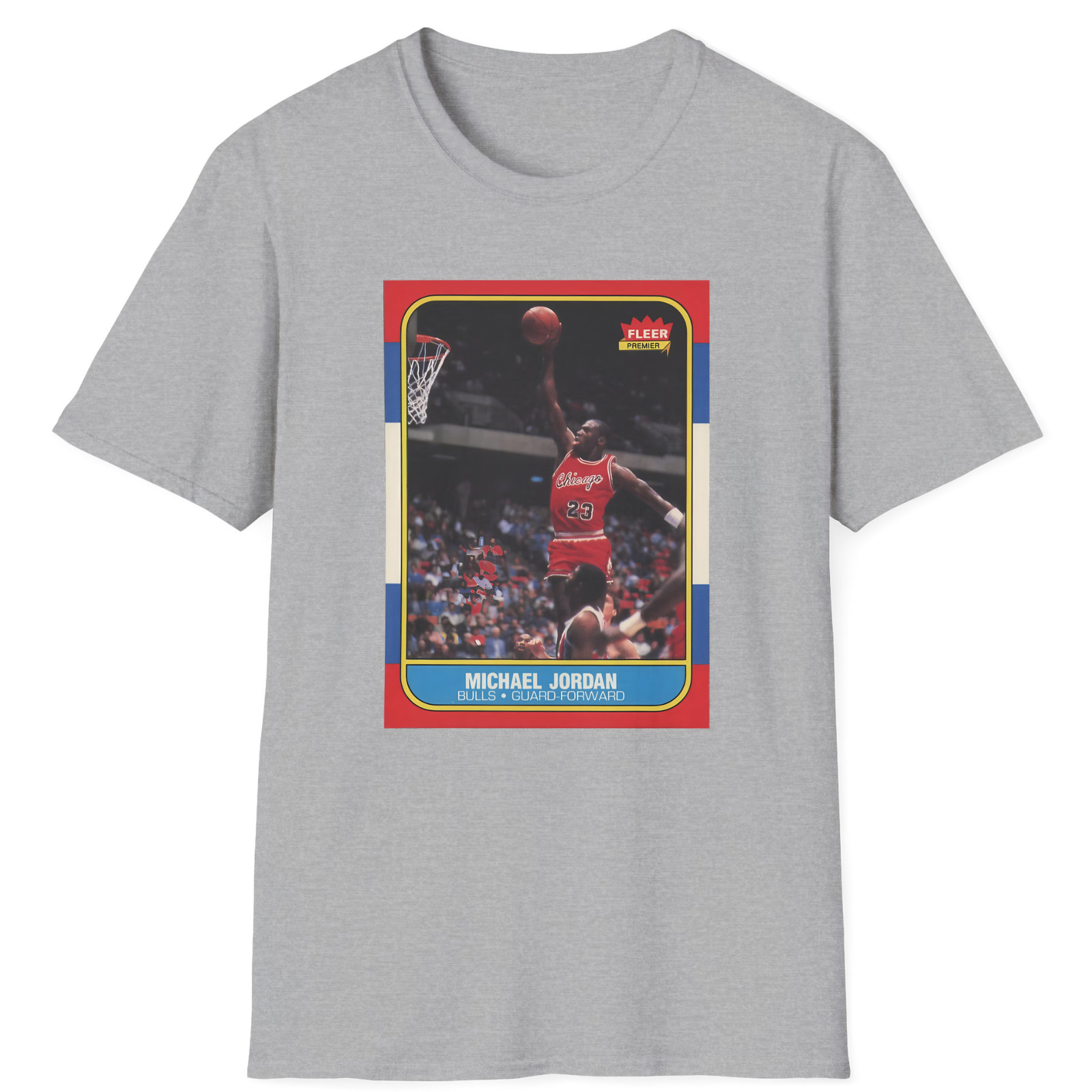 Michael Jordan Rookie Card T-Shirt - Vintage 1986 Fleer Basketball #57 PSA 10 gallery