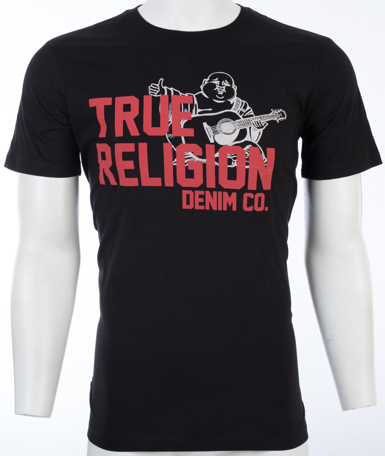 $69 TRUE RELIGION Black BUDDHA APPROVED Short Sleeve Designer Graphic T-shirt gallery