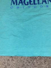 Magellan Outdoors Bass River Fish Tee Beach Green Tee Mens Size 2XL XXL Shirt