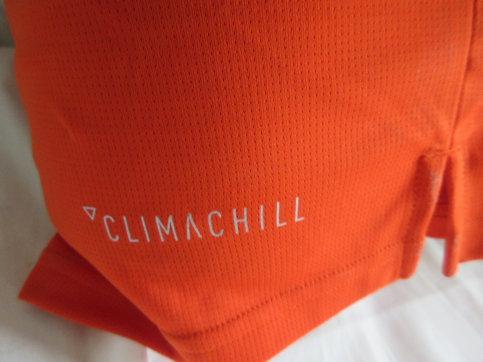 Adidas Susquehanna Golf Logo Polo Shirt Climachill Orange Size 2XL NWT gallery