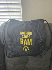Ram Rumblebee Racing XL Gildan Tshirt And Ram Drawstring Bag