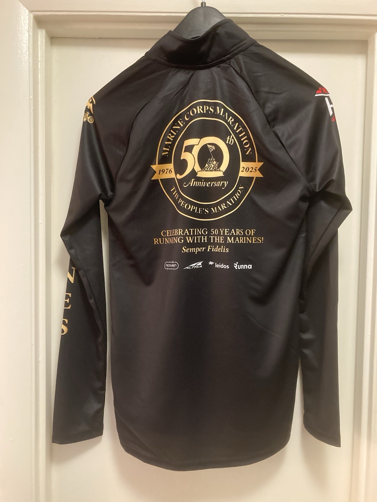 2025 Marine Corps Marathon Half Zip Shirt 50th Anniversary Size X-Small Unisex gallery