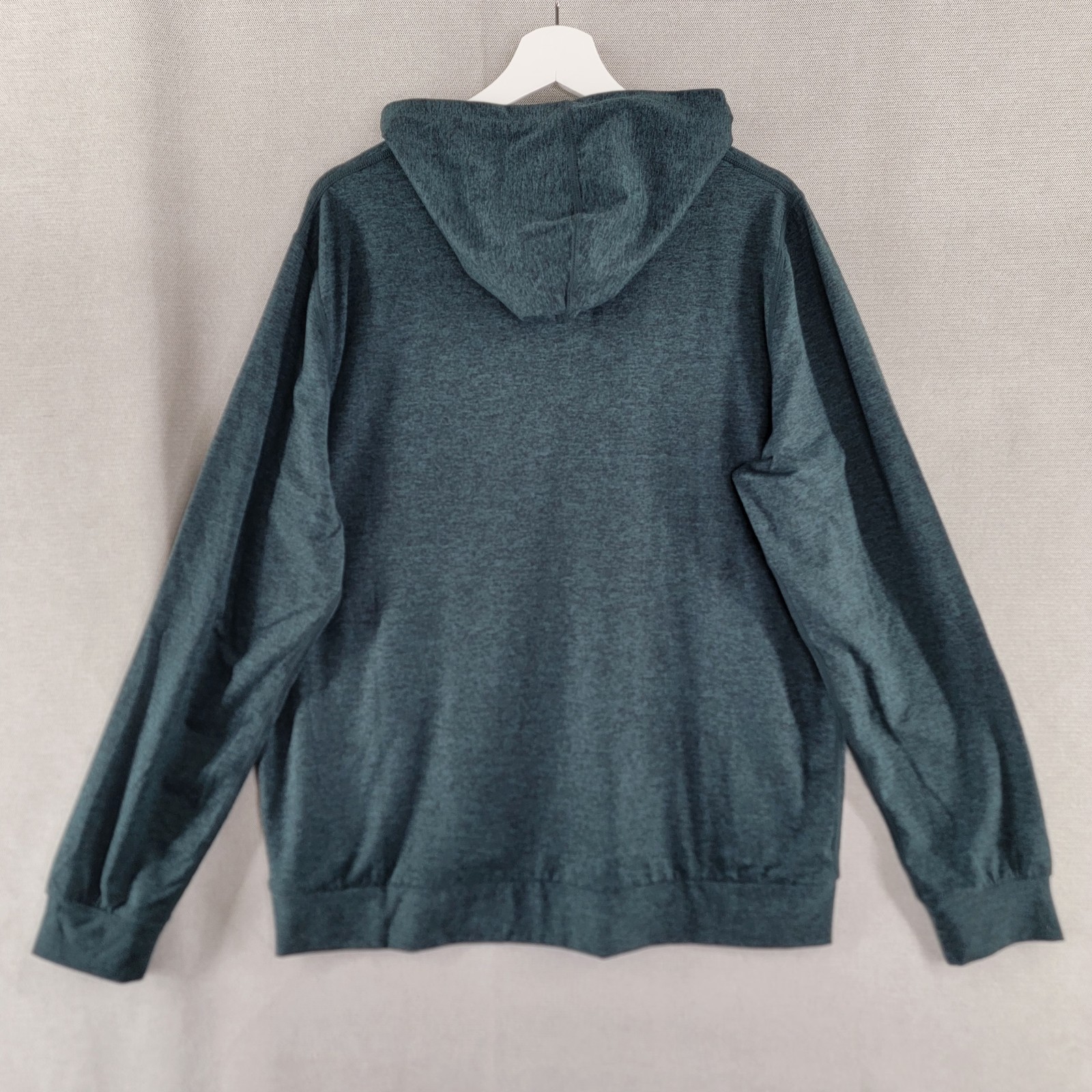 Quince Mens Hoodie Flowknit Performance Pullover Shirt Size Large Heather Green gallery