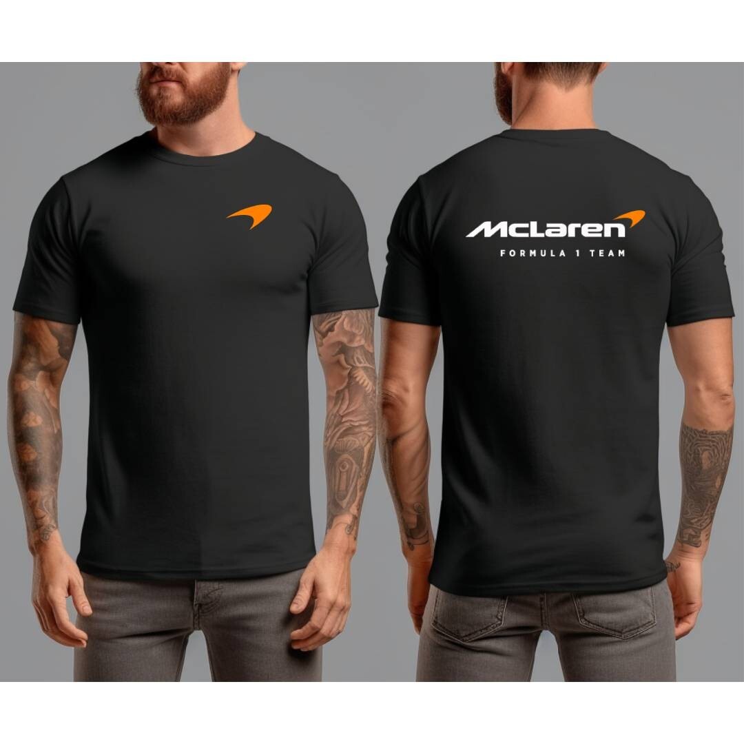 McLaren Racing Team F1 Formula Tshirt Sport Black Print Gildan Unisex T-Shirt gallery