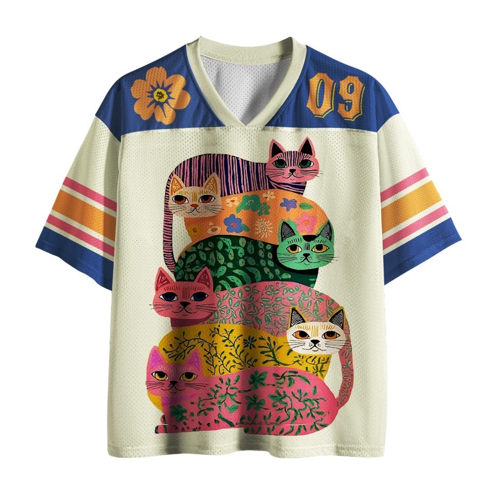 The Cat Stack Printed Jersey Shirts
