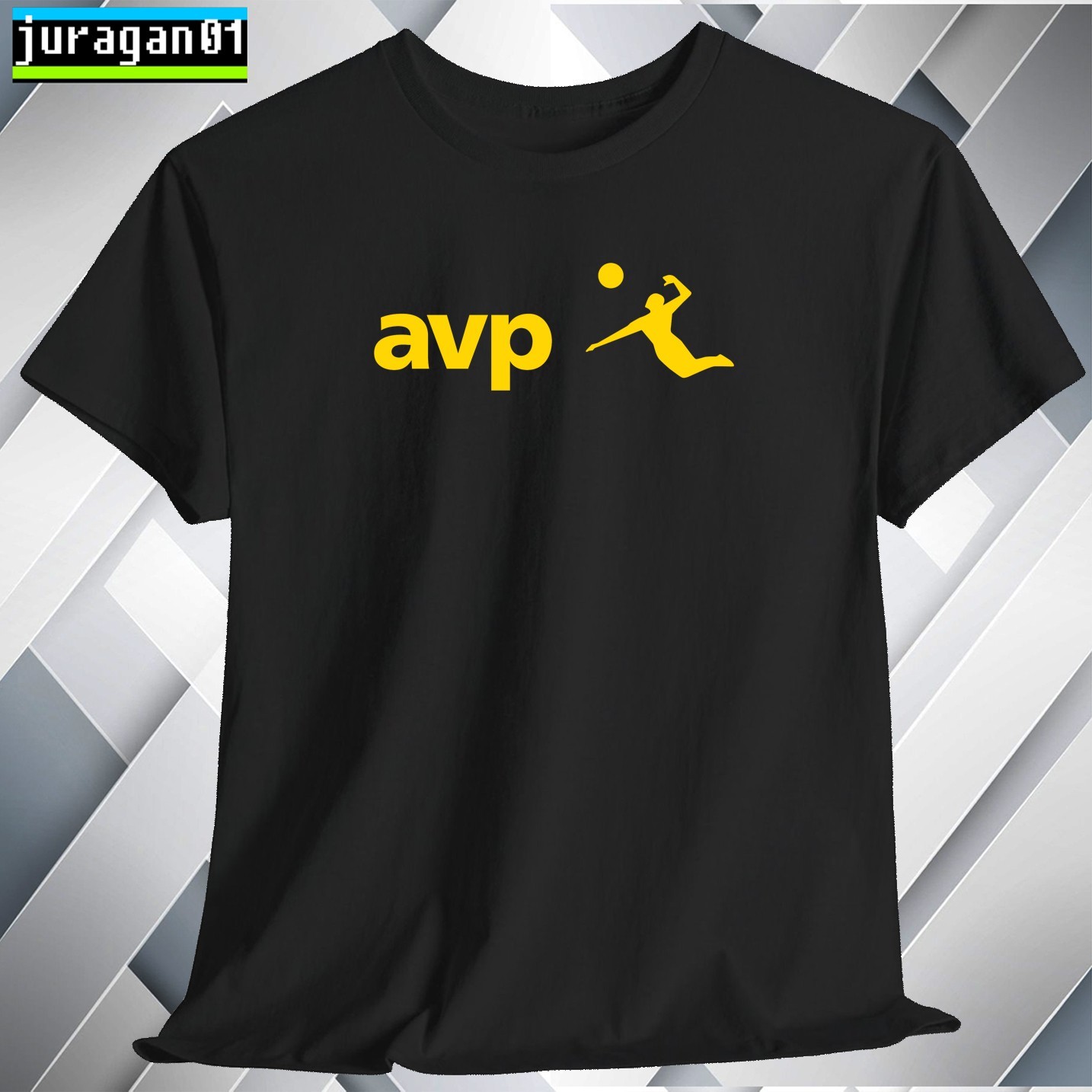 AVP Beach Volleyball Shirt Black Navy White Grey Red Orange Choco Size S to 5XL gallery