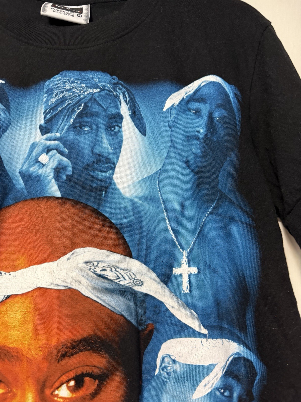 2Pac Shakur”All Eyez On Me” Vintage Black Short Sleeve Graphic T-Shirt Medium gallery