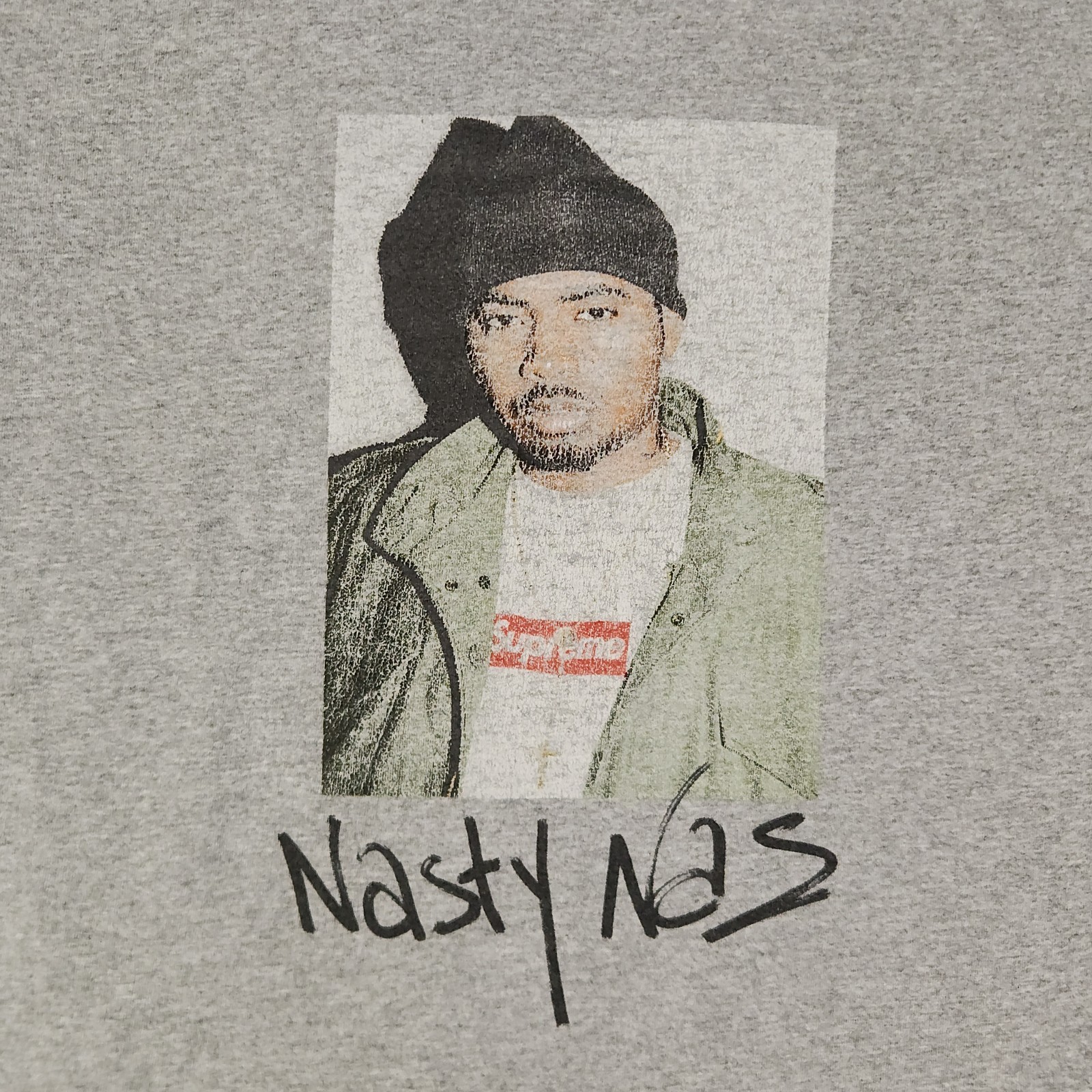Supreme Nast Naz Shirt Mens Size Large Gray Streetwear Fashion gallery