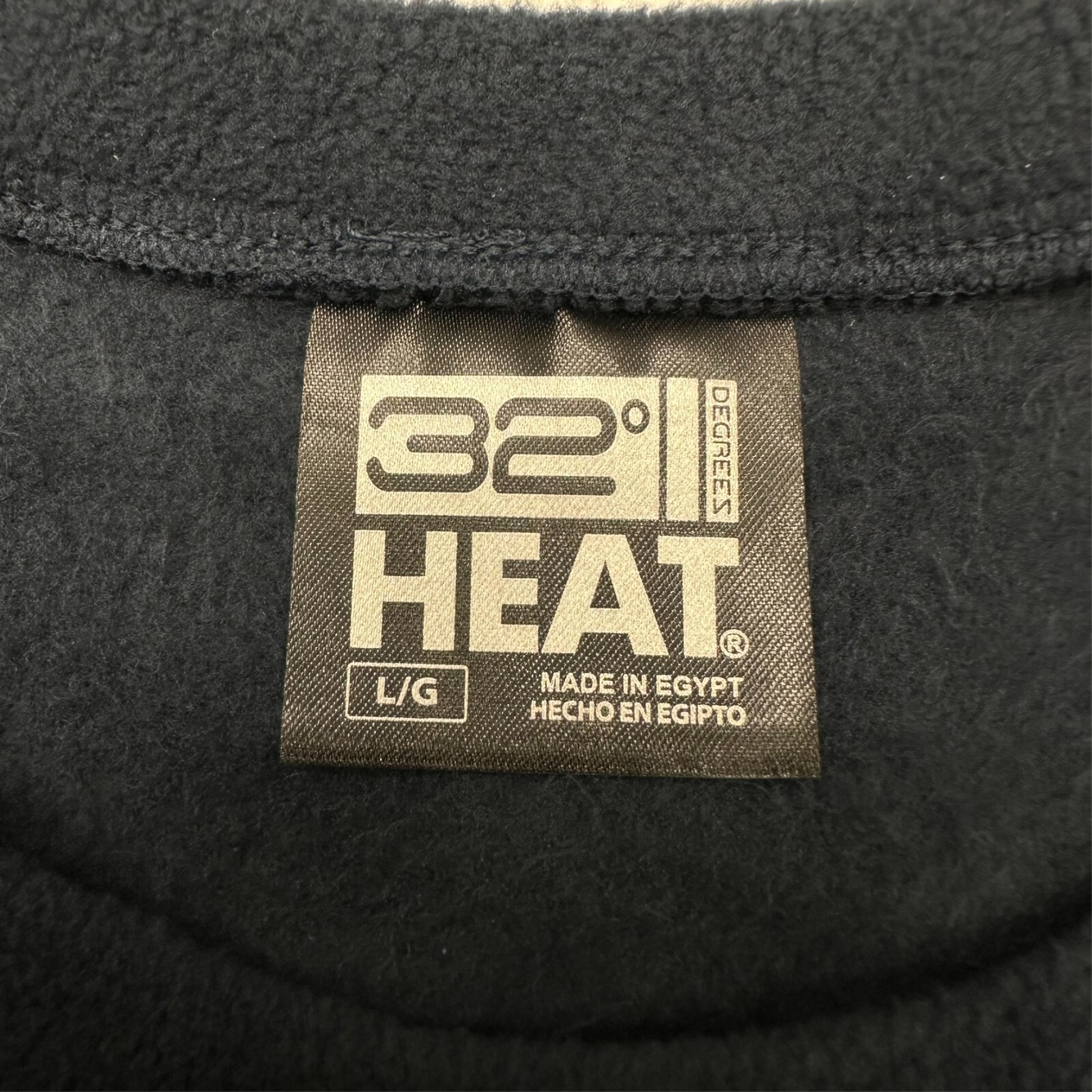 32 Degrees Heat Stormy Night Blue Long Sleeve Crew Neck Shirt Mens Size L NEW gallery