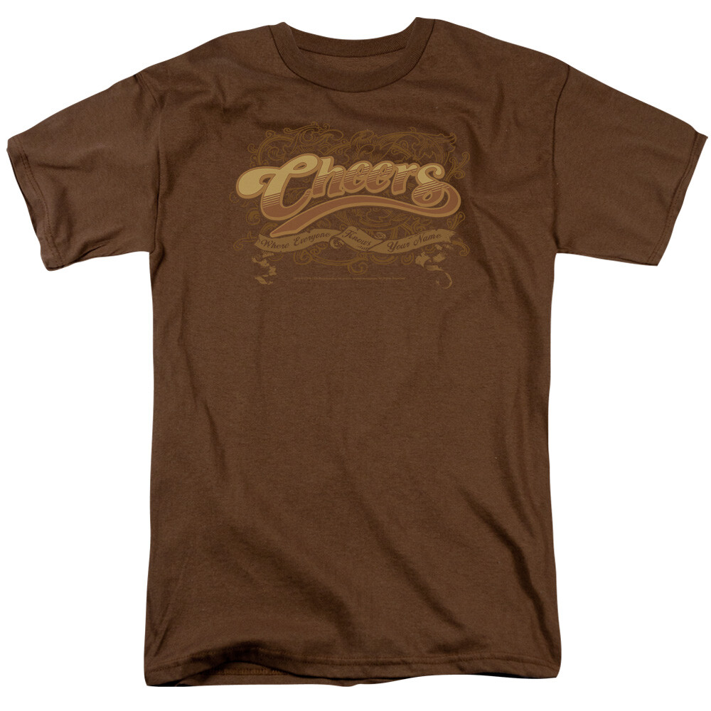 Cheers Scrolled Logo Licensed Adult T-Shirt gallery