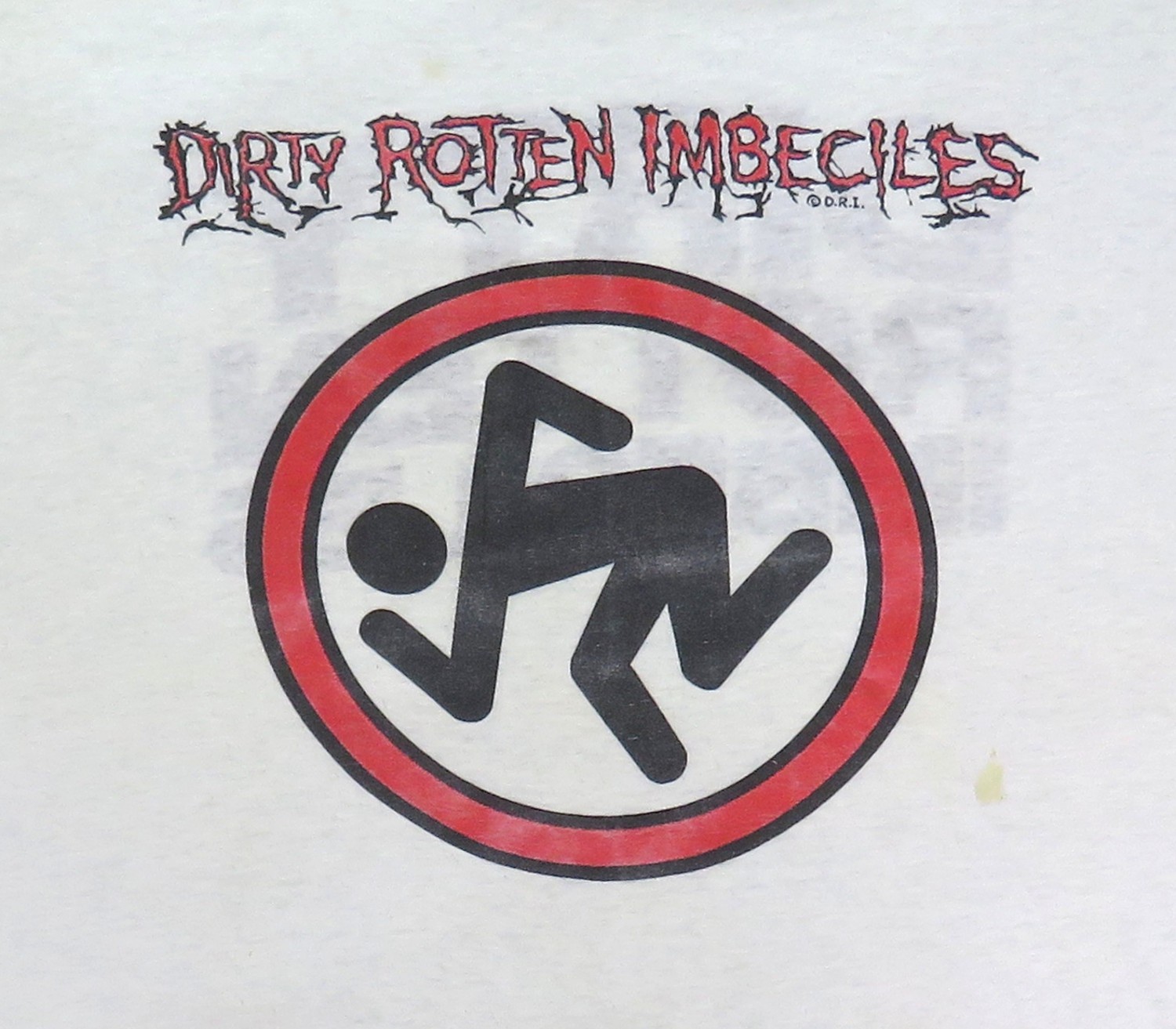 Dirty Rotten Imbeciles Vintage T Shirt 1980's Tour DRI Crossover Thrash Skank gallery