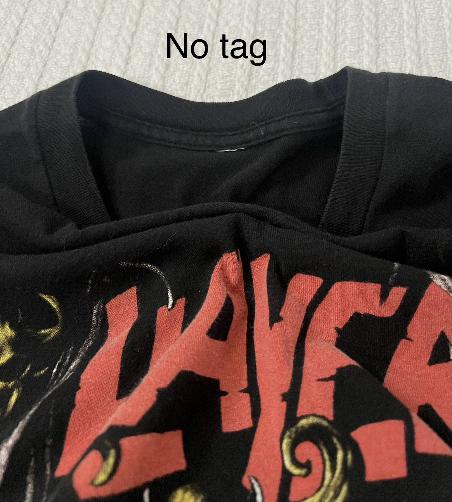 Slayer Demon Sword Black Shirt LG 21” X 28”🔥 Graphics Heavy Metal Rock Band gallery