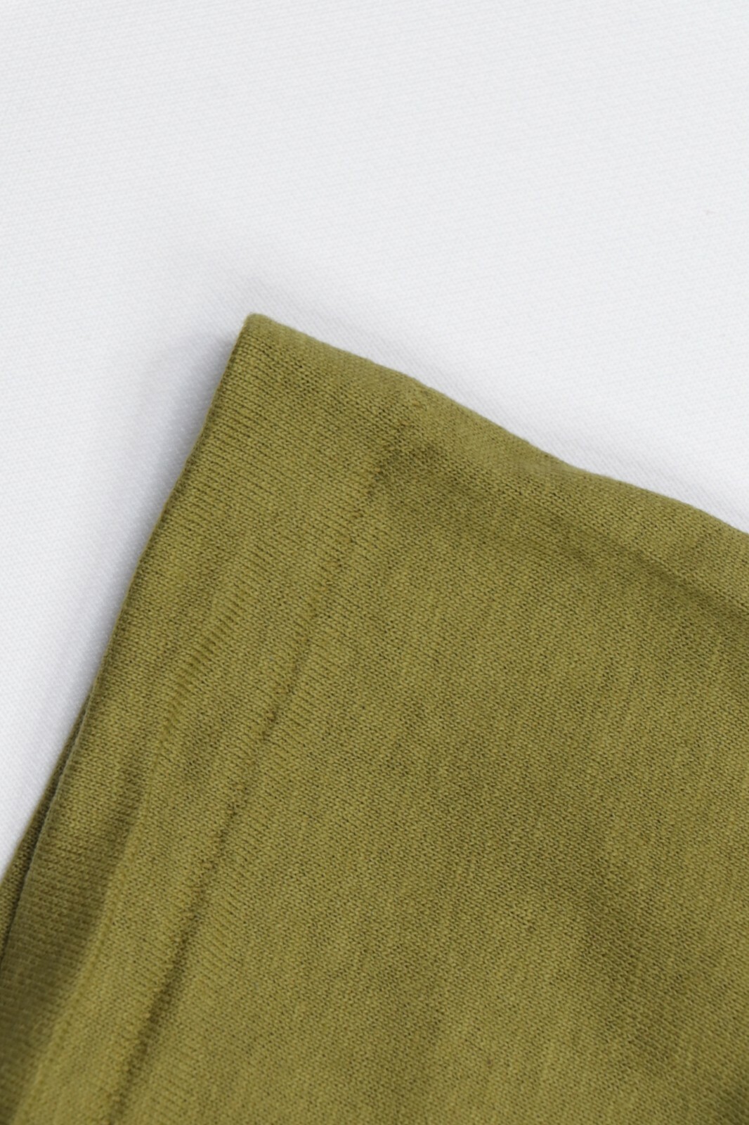 Deadstock Vintage 90s Mens 2XL Blank Short Sleeve T-Shirt Olive Green Cotton USA gallery