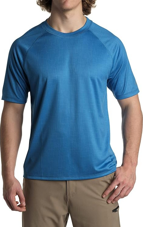 ZeroXposur Sun Protection T-Shirt Men's Medium Blue Short Sleeve UPF 50+ Stretch gallery