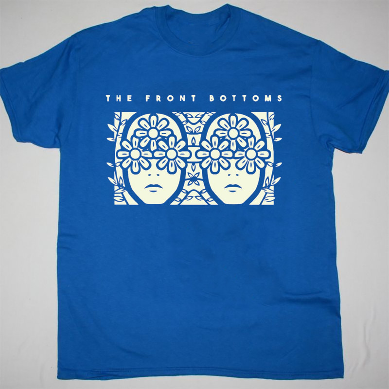 NEW Rare The Front Bottoms Band Short Sleeve Cotton Blue All Size Shirt OM570