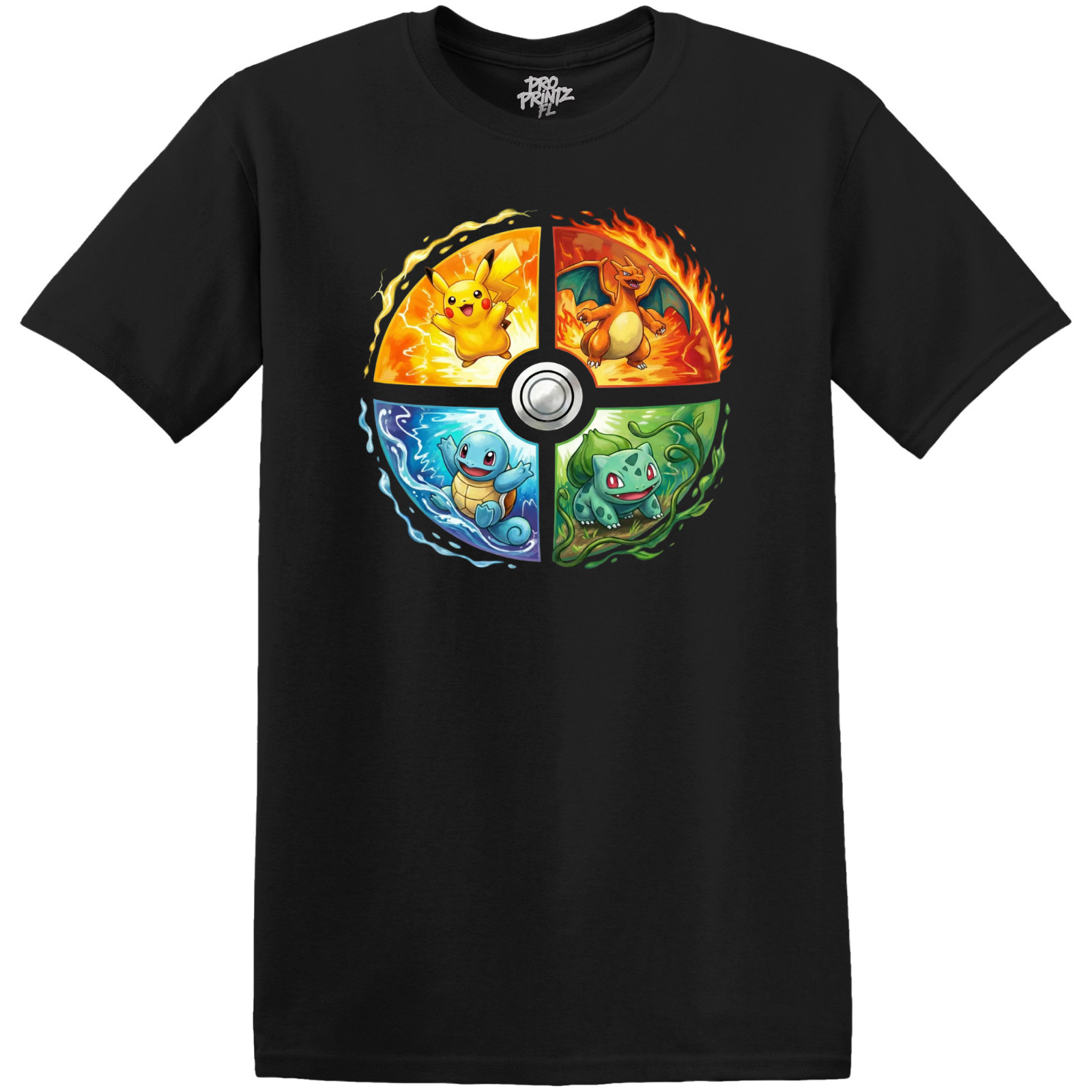 Pokémon T-Shirt - Pikachu, Charizard, Squirtle, Bulbasaur gallery