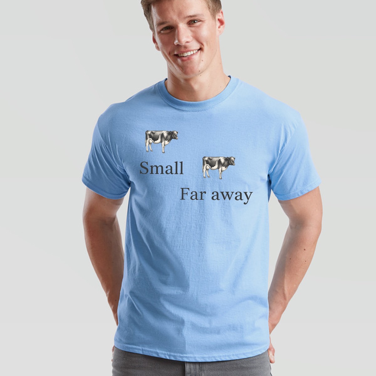 Unisex Father Ted Small... Far Away Tshirt With Cow Design gallery
