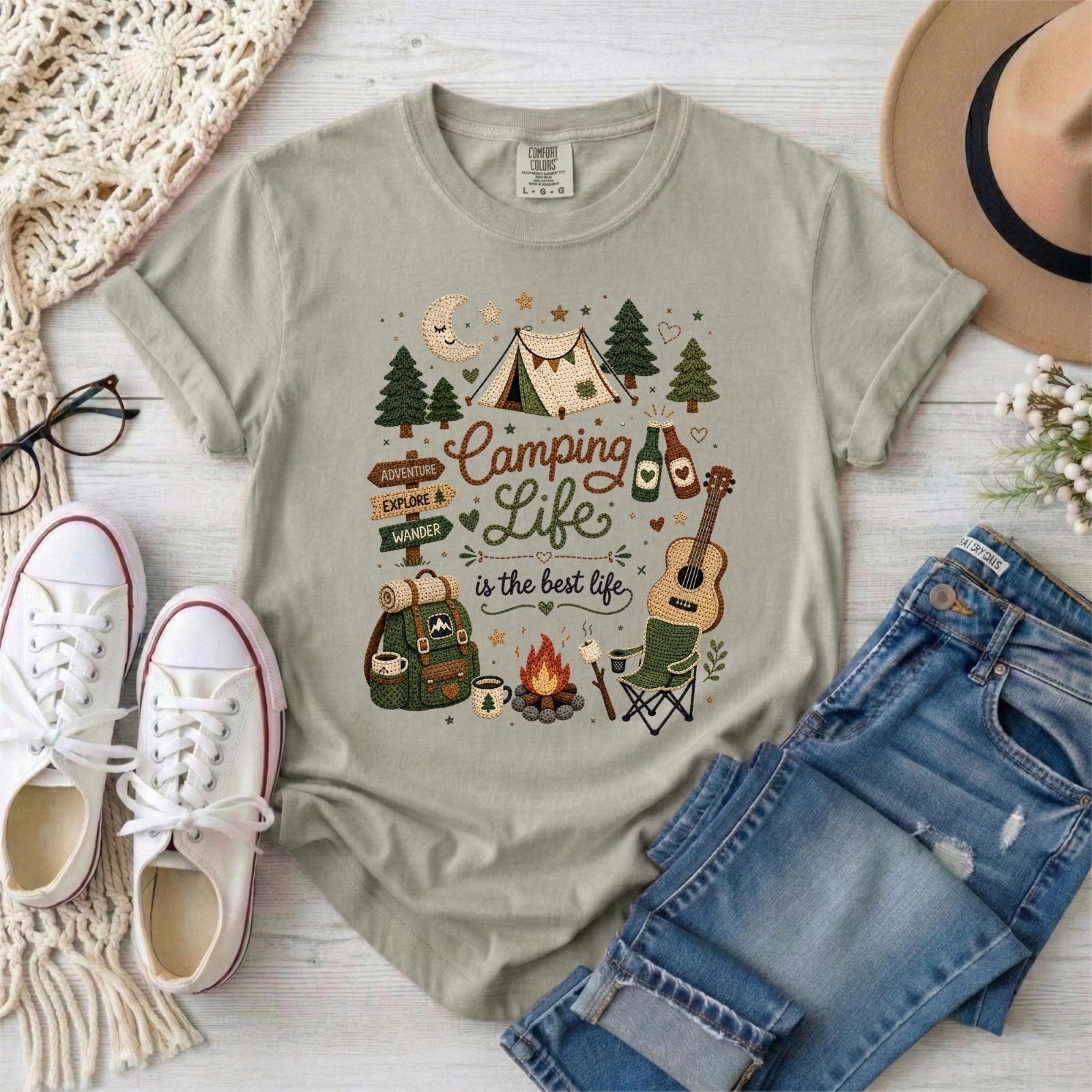 Outdoor Adventure Shirt Camping Life Shirt, Camping Shirt gallery